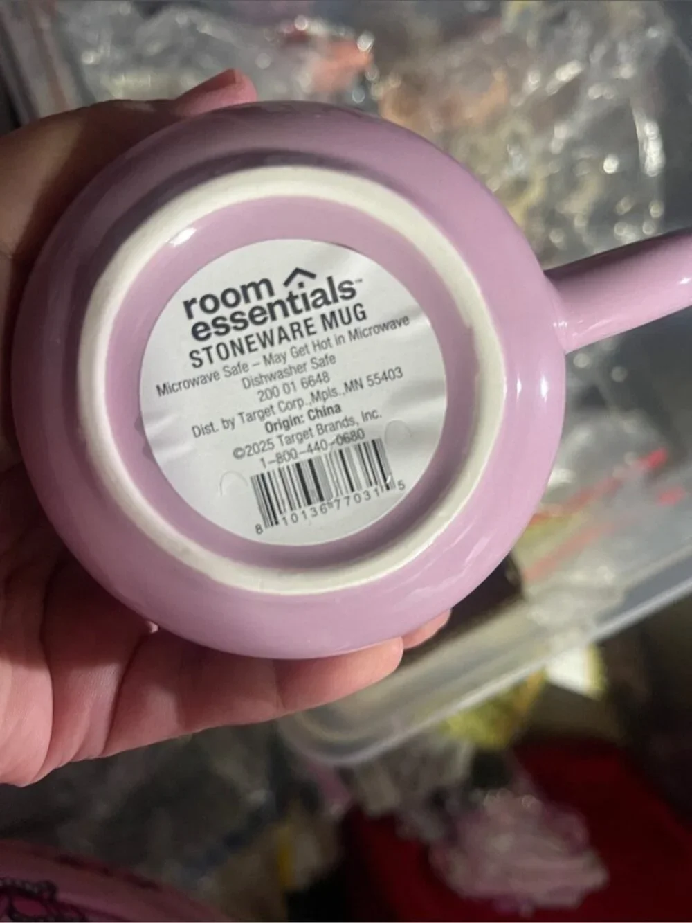 14oz Stoneware Artisan Mug Purple - Room Essentials